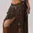 Brown skirt icon